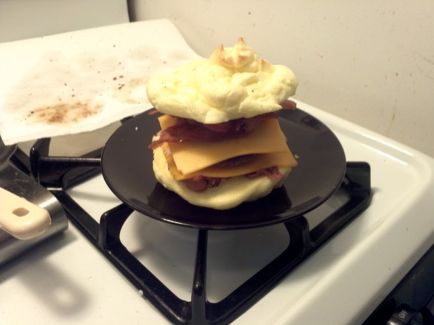 Finished Oopsie Breakfast Sandwich