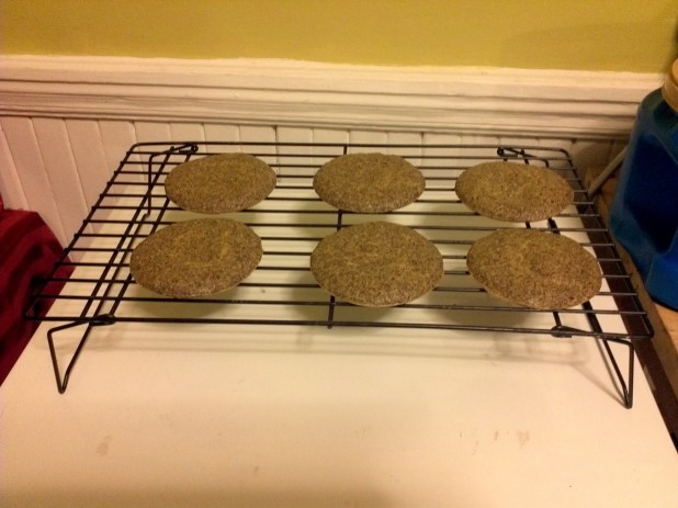 Flax Buns drying