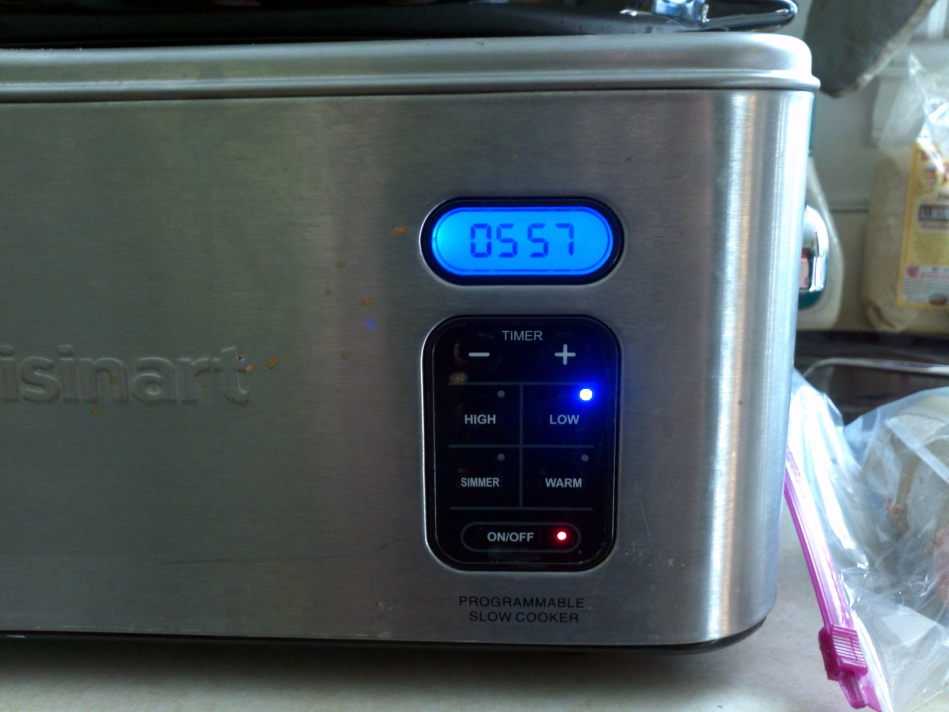 Cuisinart PSC-650 Silver 6.5-Quart Programmable Slow Cooker 