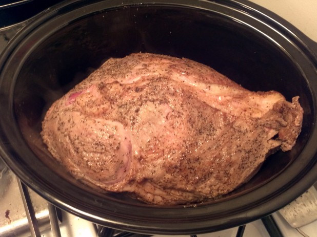 Seared meat in Crock pot