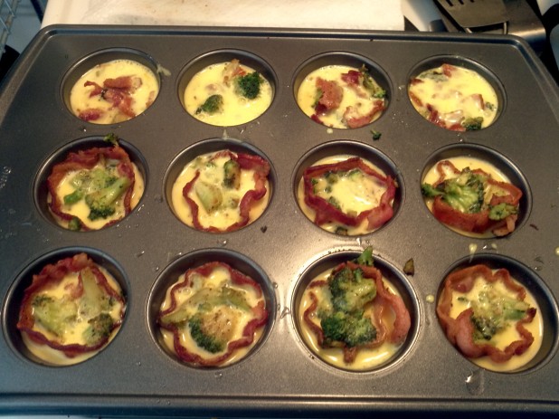 Filled Muffin Tins