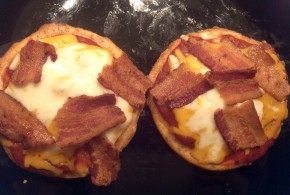 Finished Almond Bun Personal Pizzas