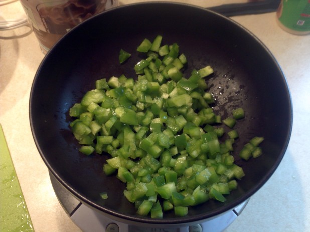 Chopped Green Peppers