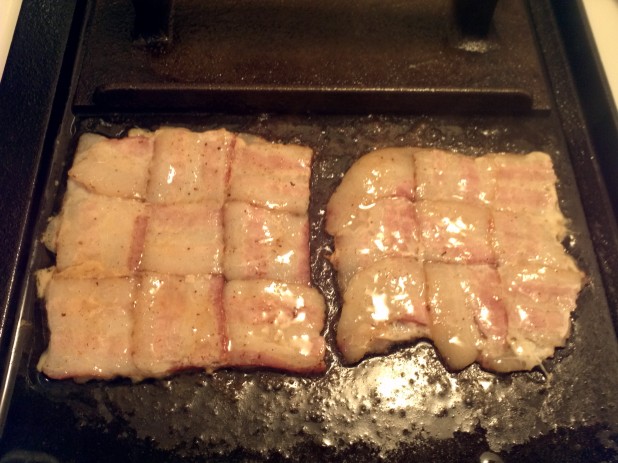 Bacon Weave in Progress