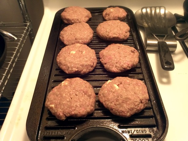 Burgers on Griddle