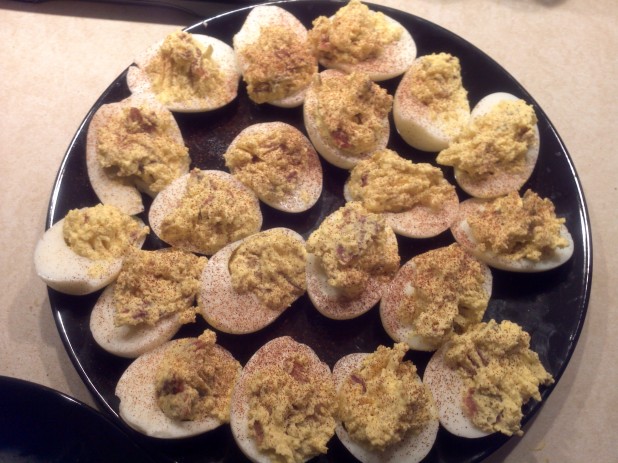 Finished Deviled Eggs