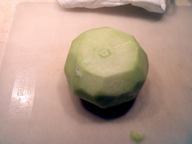 Peeled Kohlrabi