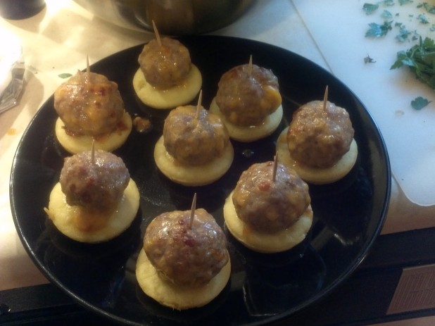 Plated Sausage Balls