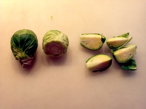 Preparing Brussels Sprouts