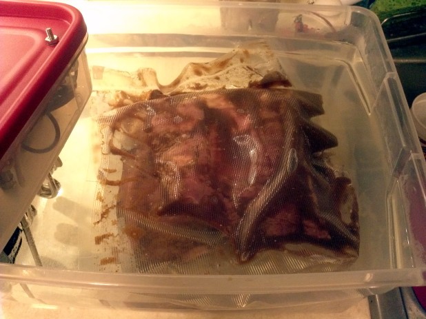 Flank Steaks in Sous Vide