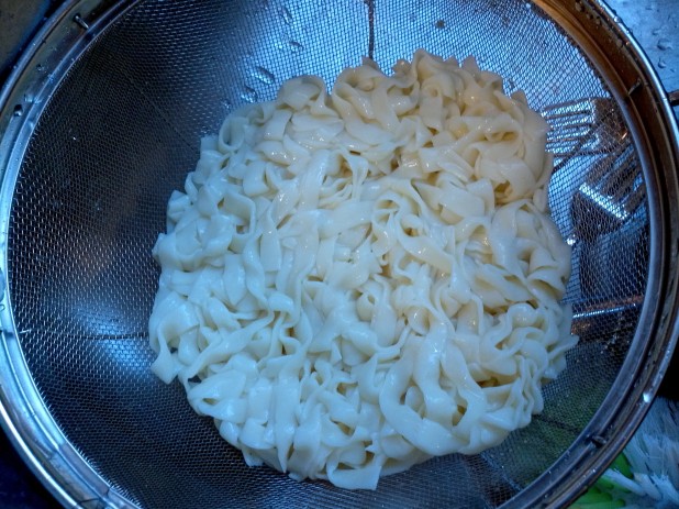 Rinsing Noodles