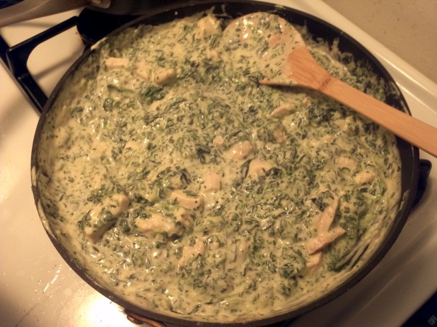 Spinach Alfredo Sauce with Chicken