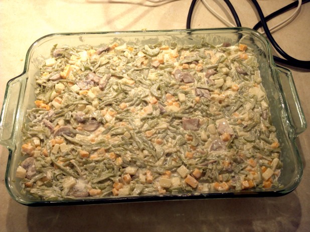 Prepped Cheesy Green Bean Casserole