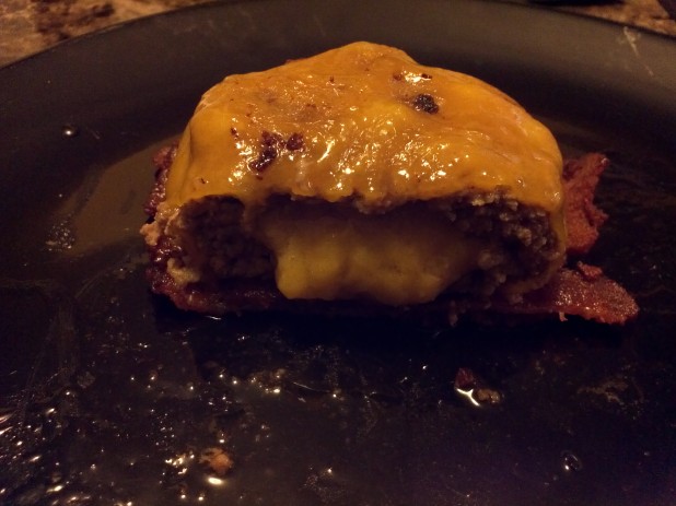 Finished Juicy Lucy Slider