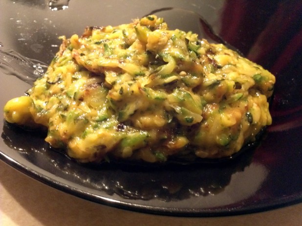 Finished Cheesy Zucchini