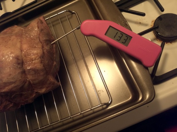 Temperature of cooked Prime Rib