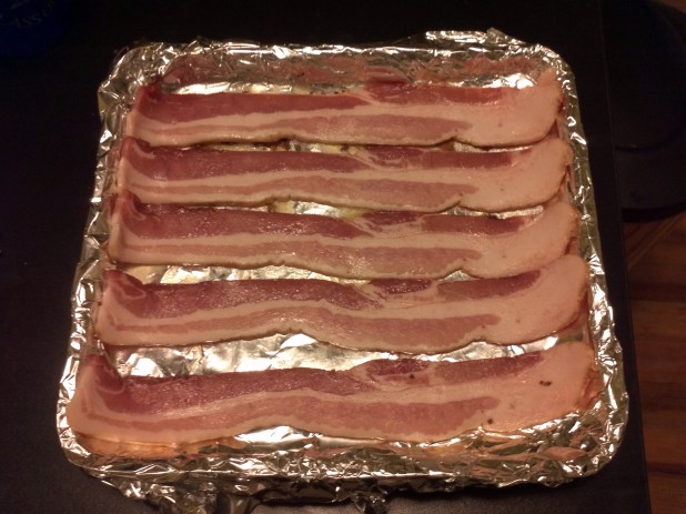 Bacon ready for cooking