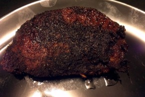 Finished Blackened Pork Chop