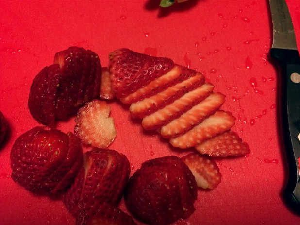 Sliced Strawberries