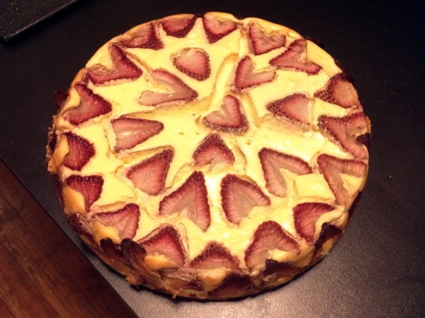 Finished Strawberry Cheesecake