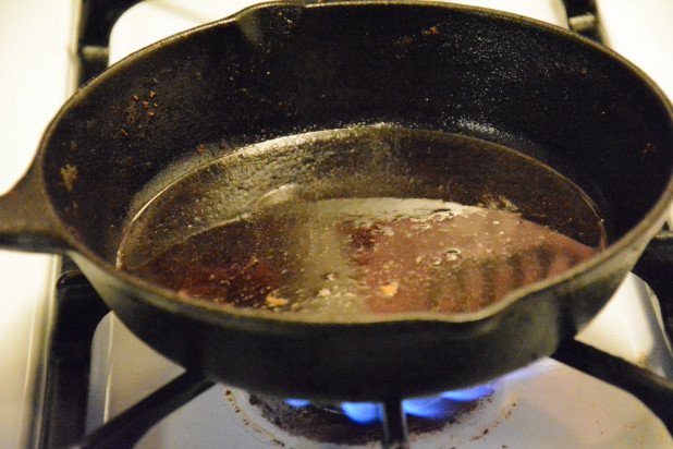 Preheating Skillet