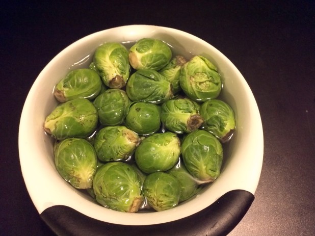 Wash Brussels Sprouts