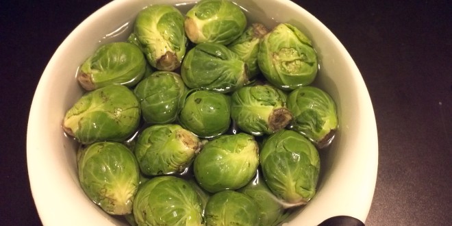 Wash Brussel Sprouts