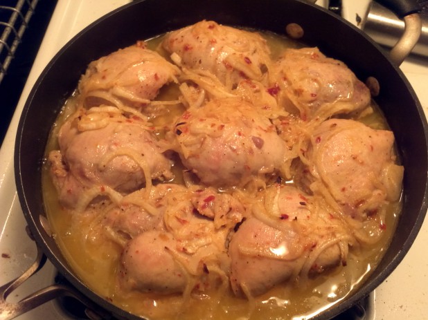 Finished Spicy Chicken Thighs