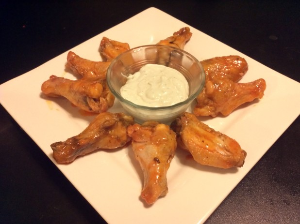 Chicken Wings with Bleu Cheese Dressing