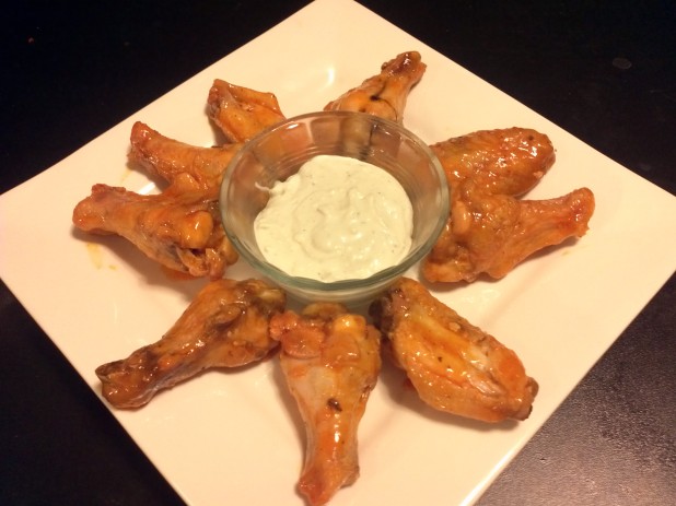 Finished Buffalo Chicken Wings