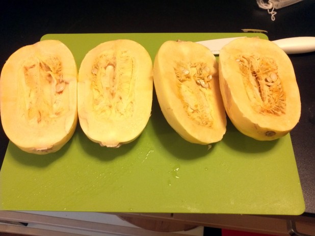 Split Spaghetti Squash