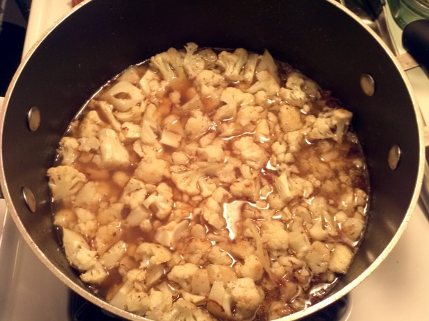 Cauliflower in broth