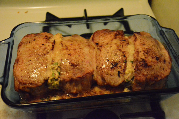 Cooked pork chops