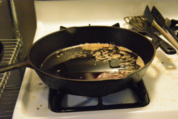 Skillet ready for frying