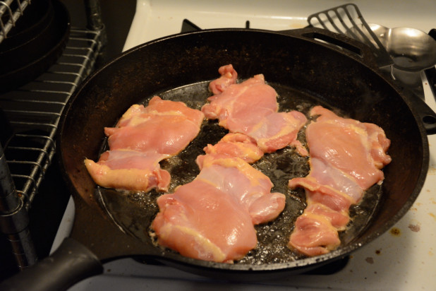 Searing Chicken Thighs