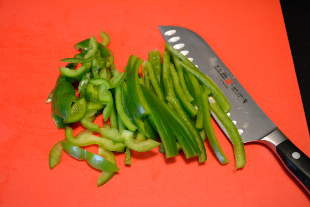 Sliced Green Peppers