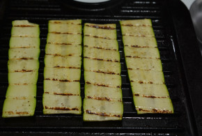 Grilling Zucchini Strips