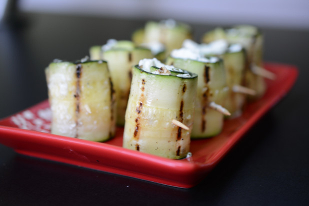 Zucchini and Goat Cheese Wraps