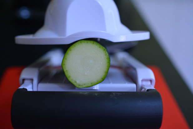 Zucchini on the mandoline