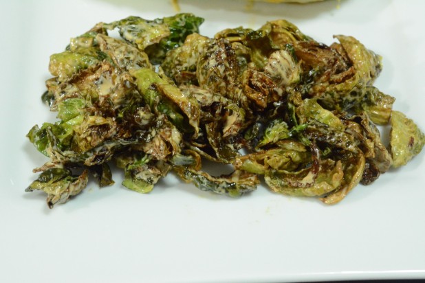 Spicy Fried Brussels Sprouts