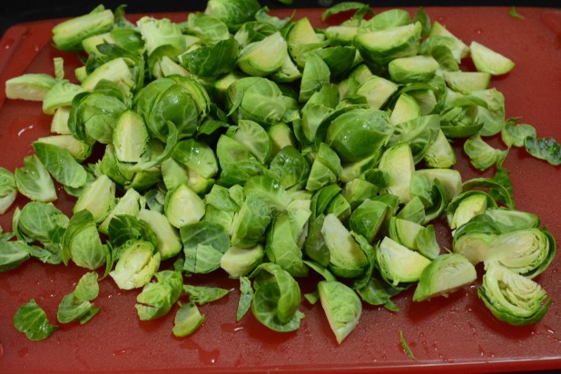 Quartered Brussels Sprouts