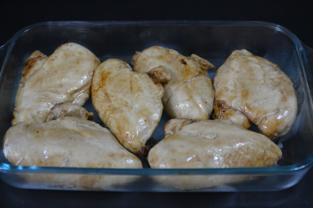 Tequila Chicken in Casserole Dish