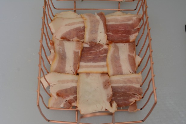 Bacon Weave on Grill basket