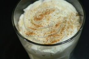 Whipped Cream on top of Egg Nog