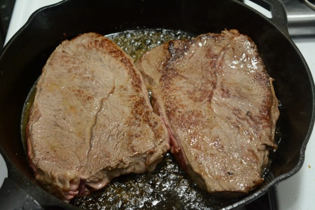 Flipped Over Steaks