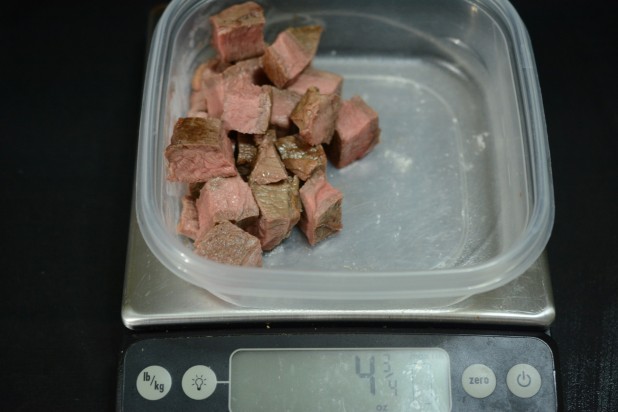 Weighing Steak