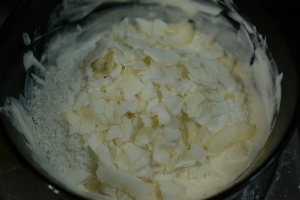 Coconut Flakes with Coconut Batter