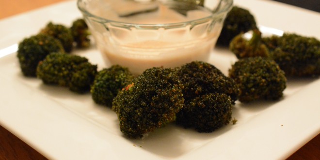 Fried Broccoli with Dipping Sauce