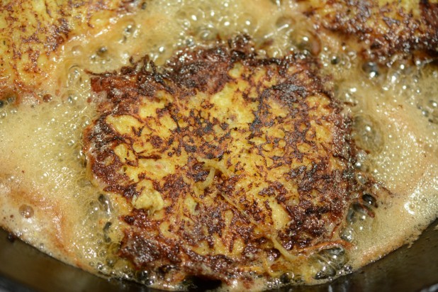 Frying Spaghetti Squash Pancake