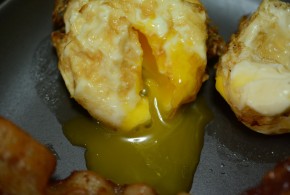 Inside of Deep Fried Egg